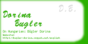 dorina bugler business card