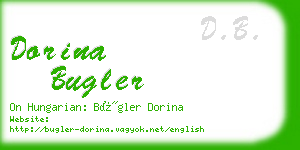 dorina bugler business card